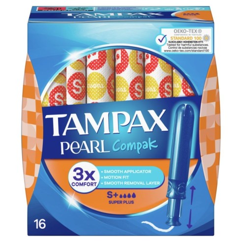 TAMPAX COMPAK PEARL TAMPON 100ALGODON...