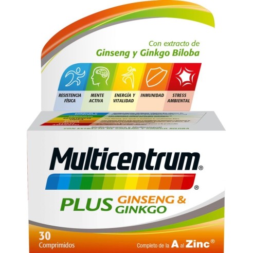 MULTICENTRUM PLUS GINSENG Y GINKGO...