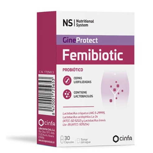 NS GINEPROTECT FEMIBIOTIC  30 CAPSULAS