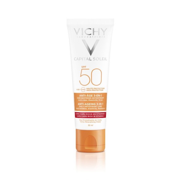 CAPITAL SOLEIL SPF 50 ANTI EDAD 3 EN 1  50 ML