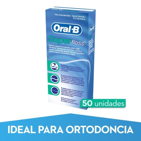 ORAL-B SUPERFLOSS SEDA DENTAL MENTA...