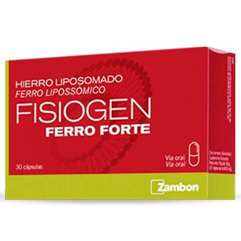 FISIOGEN FERRO FORTE  30 CAPSULAS