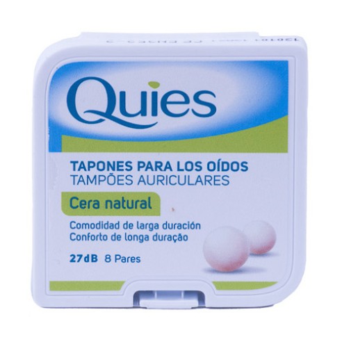TAPONES OIDOS CERA QUIES NATURAL 16 U