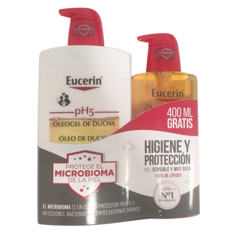 DUPLO EUCERIN OLEOGEL DE DUCHA 1L  400ML