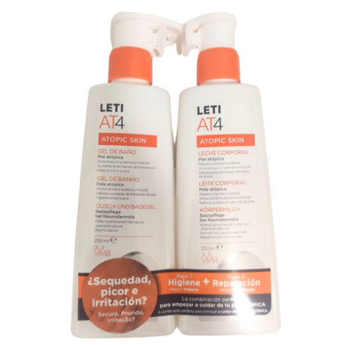 LETI AT4 PACK LECHE 250 ML  GEL 250 ML