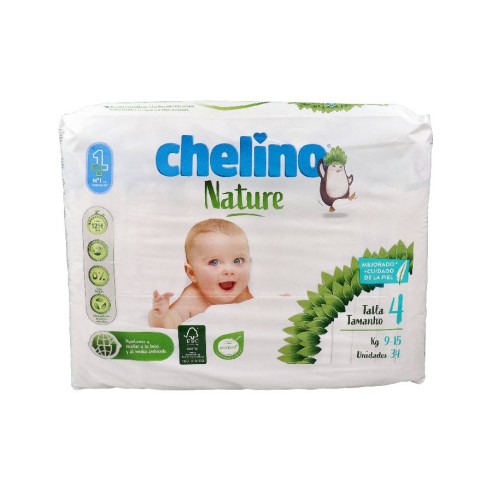 PAÑAL INFANTIL CHELINO NATURE T - 4 34 U