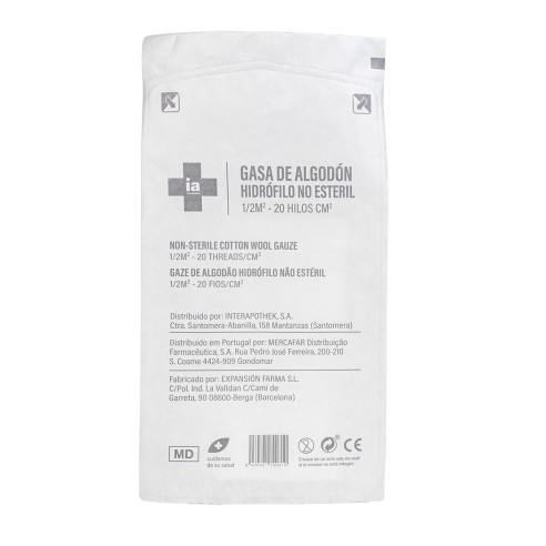 GASA ALGODON HIDROFILO NO ESTERIL...