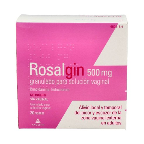 ROSALGIN 500 MG 20 SOBRES GRANULADO...