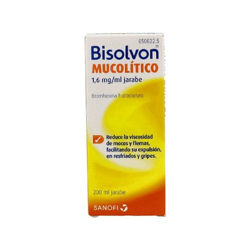 BISOLVON MUCOLITICO 1,6 MG/ML JARABE 1 FRASCO 200 ML