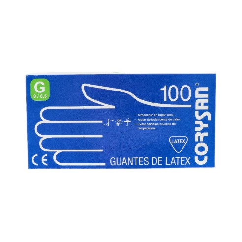 GUANTES DE LATEX CORYSAN 100 UNIDADES...