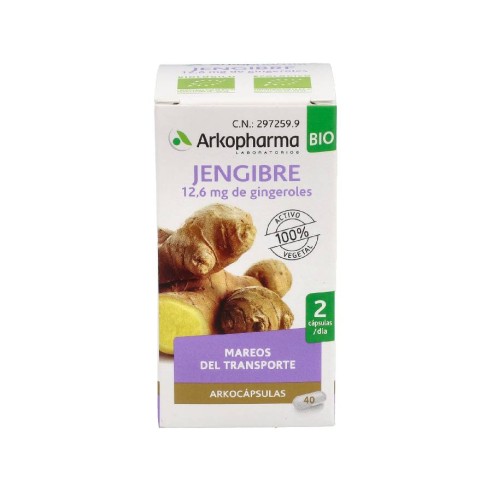 ARKOCAPSULAS JENGIBRE BIO  40 CAPSULAS