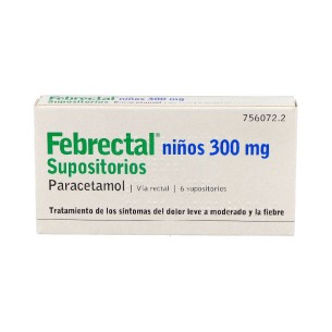 FEBRECTAL NIÑOS 300 MG 6...