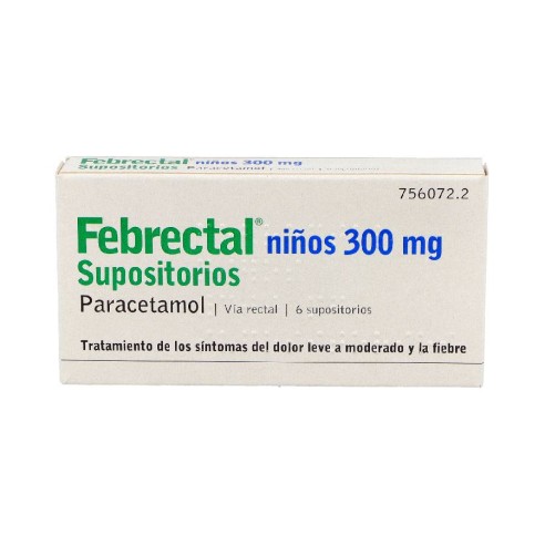 FEBRECTAL NIÑOS 300 MG 6 SUPOSITORIOS