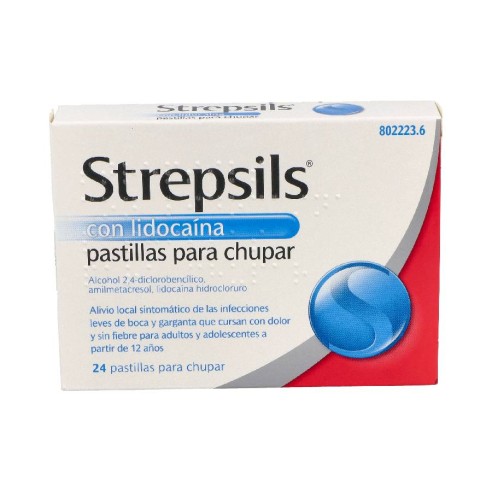 STREPSILS CON LIDOCAINA 24 PASTILLAS...