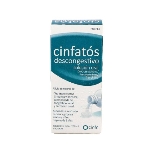 CINFATOS DESCONGESTIVO SOLUCION ORAL 1 FRASCO 200 ML (PET)