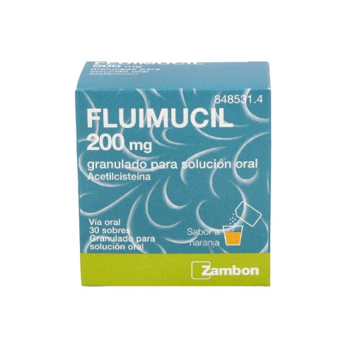 FLUIMUCIL 200 MG 30 SOBRES GRANULADO PARA SOLUCION ORAL