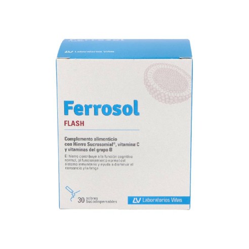 FERROSOL FLASH  30 SOBRES...