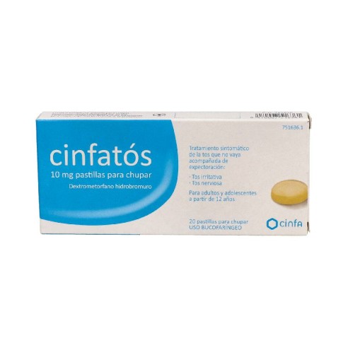 CINFATOS 10 MG 20 PASTILLAS PARA CHUPAR