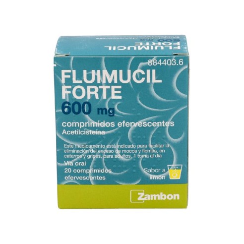 FLUIMUCIL FORTE 600 MG 20 COMPRIMIDOS EFERVESCENTES