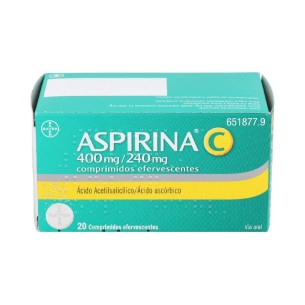 ASPIRINA C 400 MG/240 MG 20...