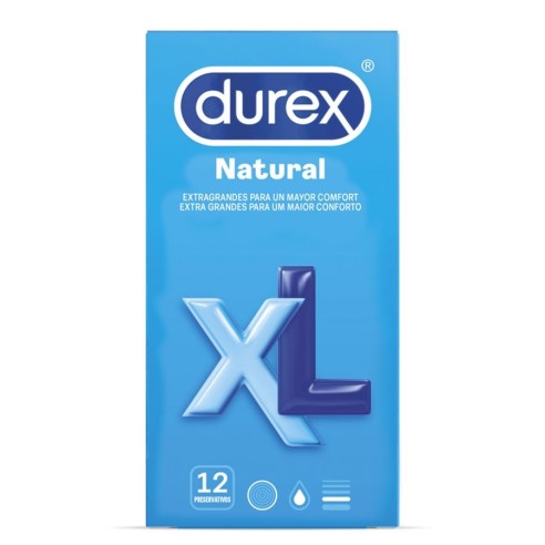 DUREX NATURAL XL PRESERVATIVOS 12...