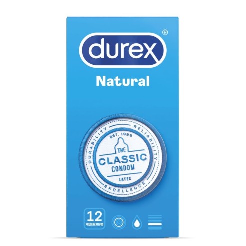 DUREX NATURAL PLUS PRESERVATIVOS 12...